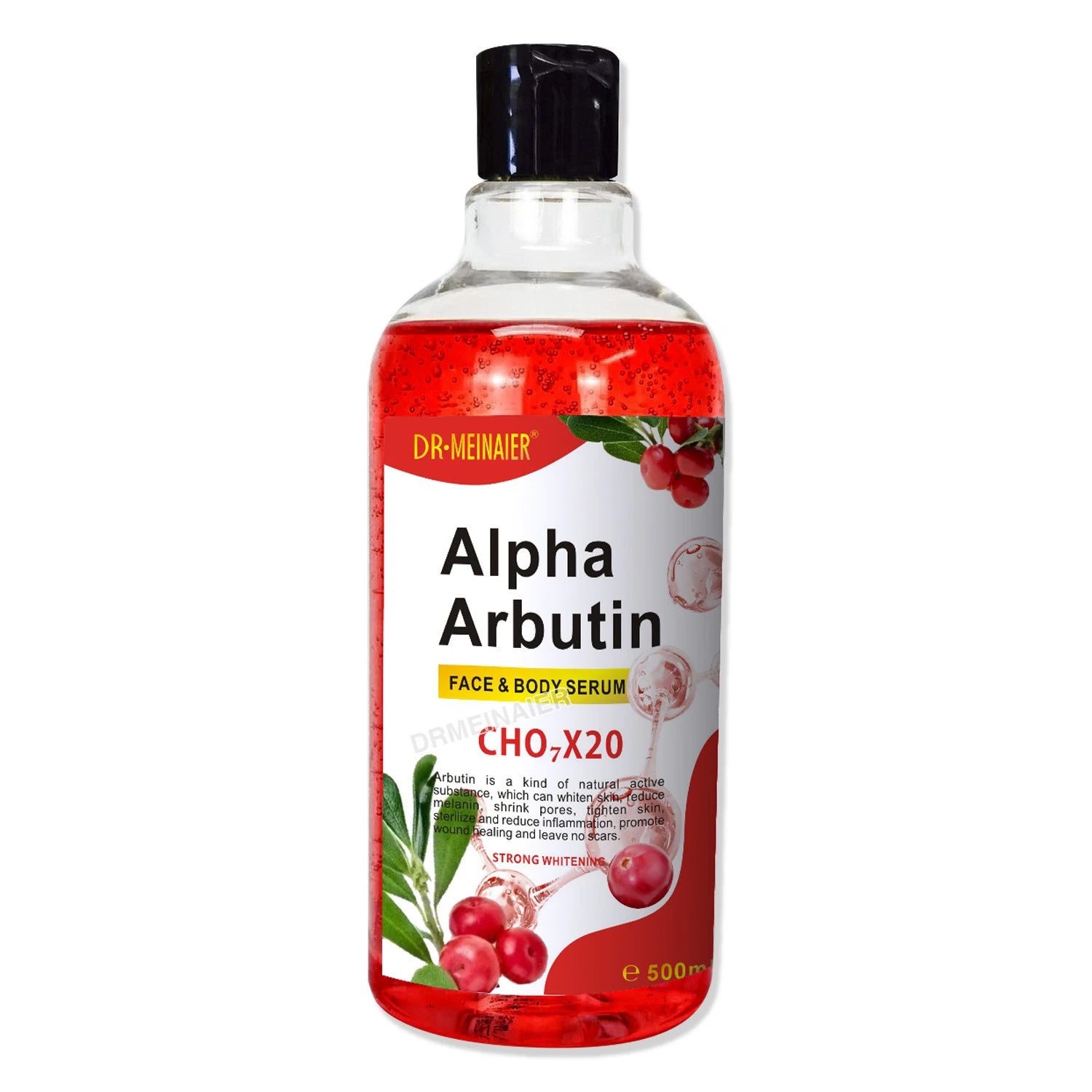500 ml Hyaluronsäure-Gesichts- und Körperserum mit Vitamin C, Nikotinamid und AHA-Aufhellung, feuchtigkeitsspendend, fleckenkorrigierende Hautpflege