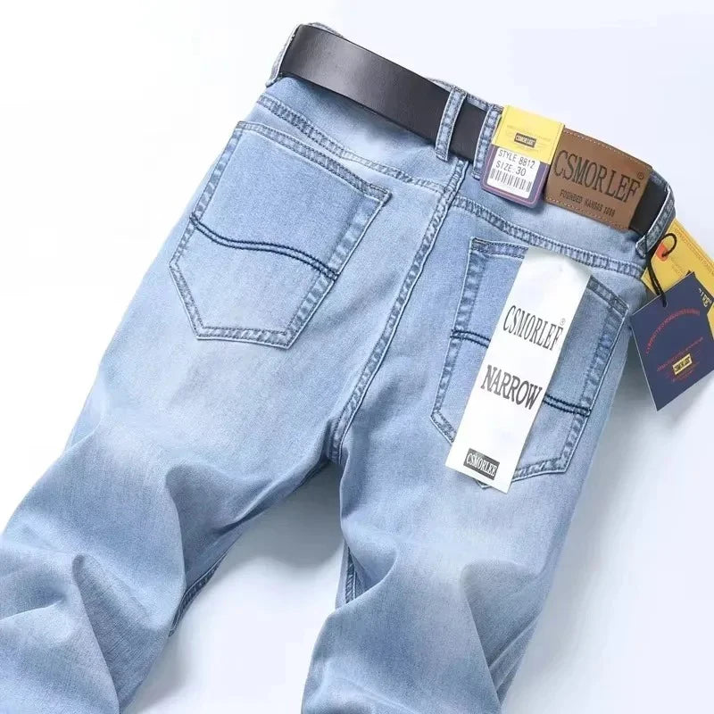 2026 Marken-Jeans Sommer-Stil Ultra-Dünne Leichte Herren-Jeans Mode Männliche Casual Denim Herren-Jeans Slim Fit Großhandel Jeans