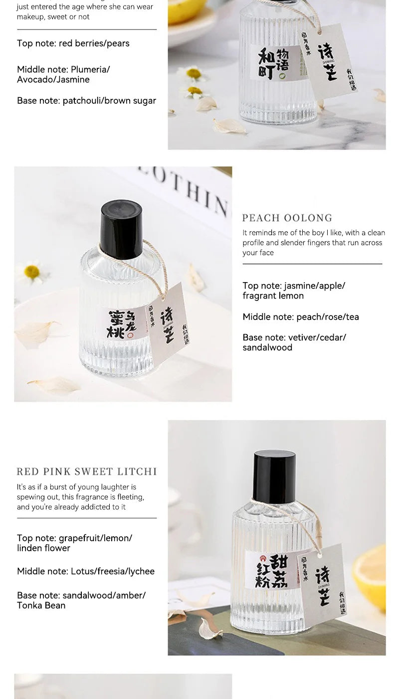 Originalmarke Wataru Monogatari Parfüm – 50 ml, langanhaltender leichter Duft, für Männer und Frauen, japanischer Stil, frisch und minimalistisch