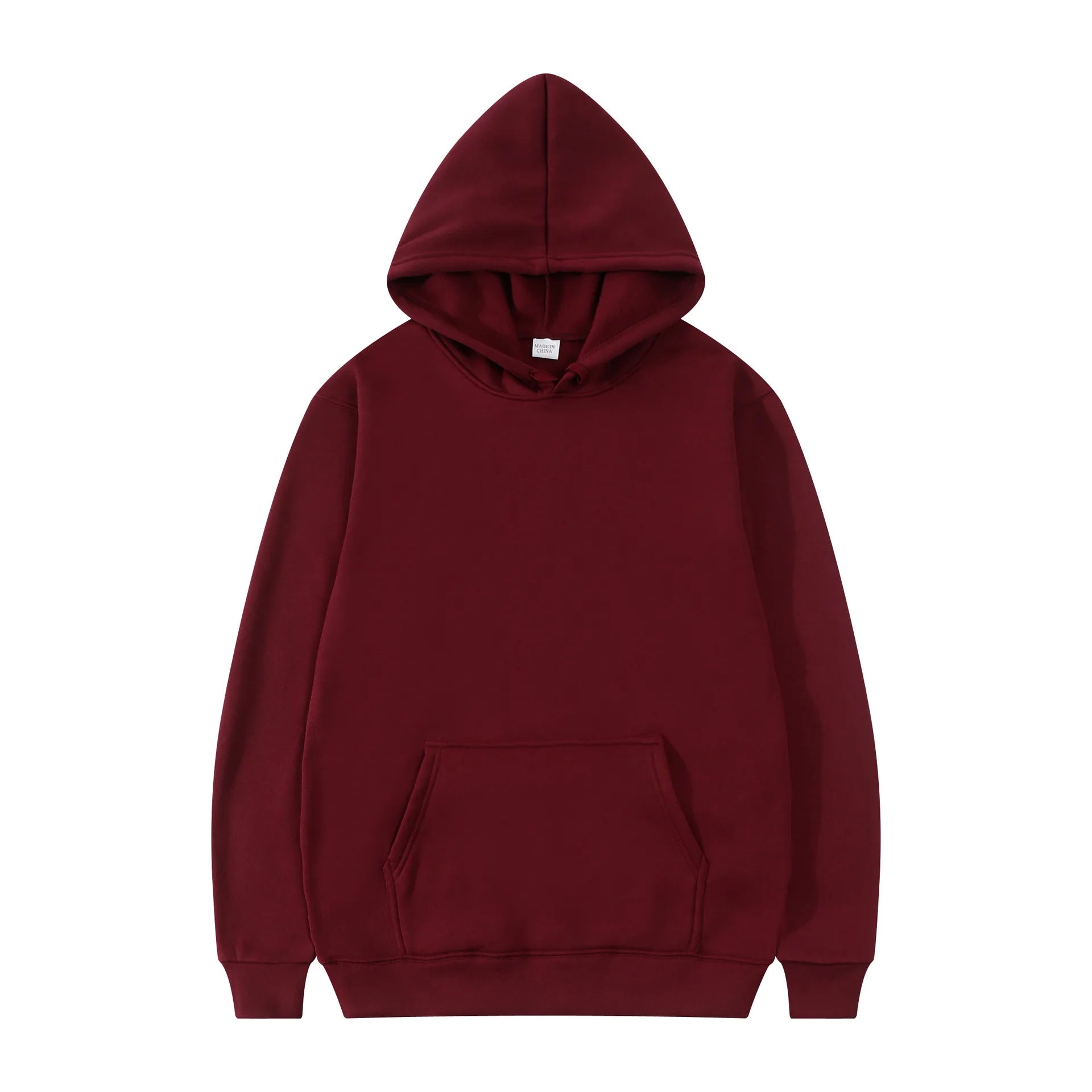Herren Street Fashion Hoodie, lässiger Sweatshirt, einfarbiger Kapuzenpullover für Männer