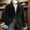 Männer Einfarbig Cord Warme Anzug Jacke Strickjacke Frühling Herbst Business Casual Cord Blazer Jacke männer Anzug Mantel
