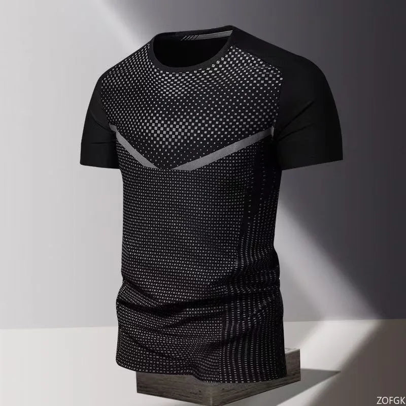 Sommer schnell trocknende Kleidung 3D-gedrucktes Herren-T-Shirt, übergroßes, lockeres Rundhals-Kurzarmshirt