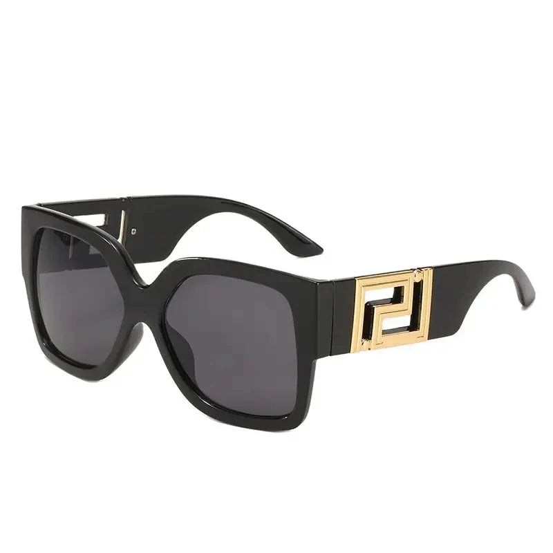 Unisex Übergroße Quadratische Sonnenbrille 2026 Neuer Trend UV400-Schutz Vintage Verlaufsgläser Blendschutz Modische Brillen für Männer und Frauen