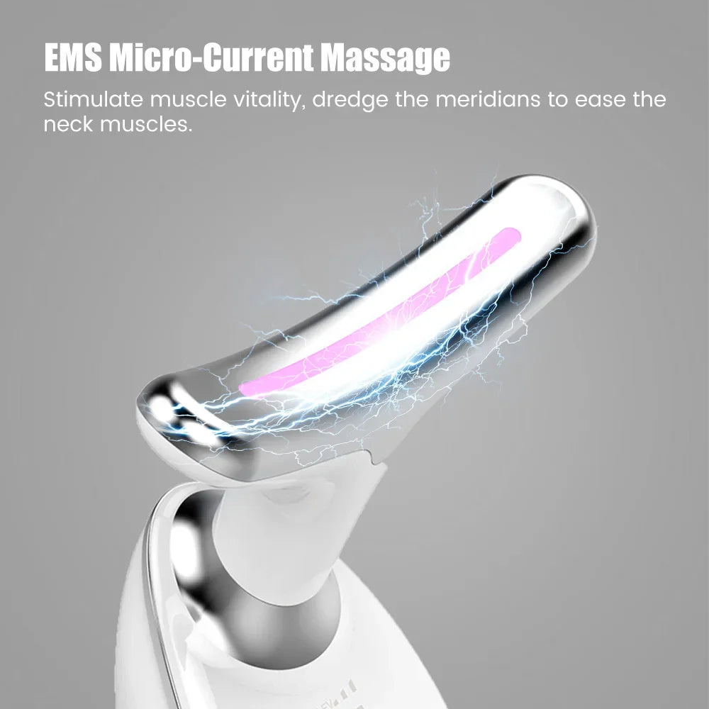 Gesicht Hals Lift Schönheit Gerät EMS Gesichts Massager LED Licht Therapie Doppel Kinn Entferner Haut Verjüngung Straffung Anti Falten