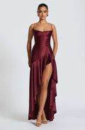 Sommer Kleider Für Frau Sexy Vestidos Schlank Backless Elegante Abendkleid Schlitz Einfarbig Spaghetti Strap Leace-up Temperament
