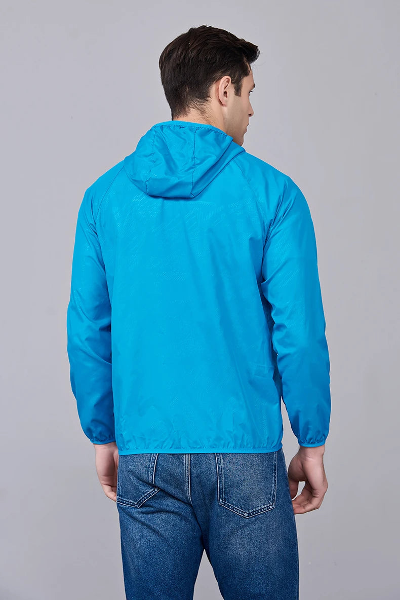 JNLN Unisex Wanderjacke Herren Damen Wasserdicht Schnelltrocknend Camping Windjacke Outdoor Trekking Angeln Regenmantel Anti UV Kleidung