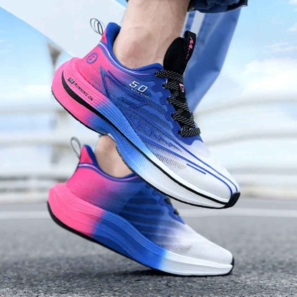 Marke männer Carbon Platte Laufschuhe Weiche Kissen Stoßdämpfende Sport Schuhe Unisex Turnschuhe Licht Anti-Slip Training Schuhe