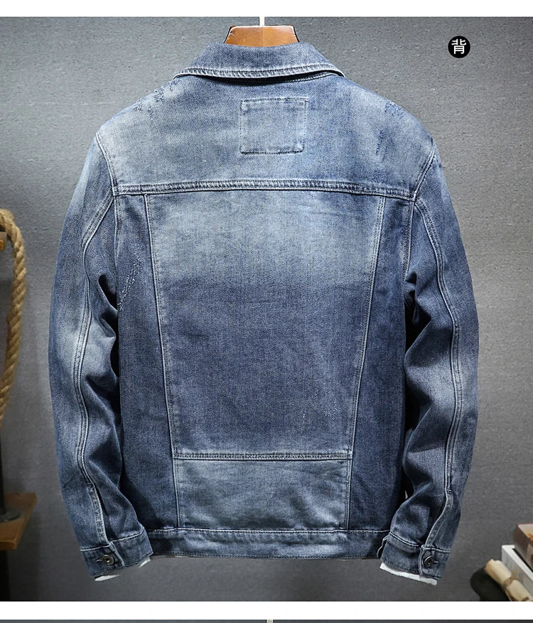 Frühling Herbst Neue Cowboy Luxus Strickjacke Denim Harajuku Mode Koreanischen Stil Kleidung Casual Cowboy Lose Mantel Motorrad Jacke