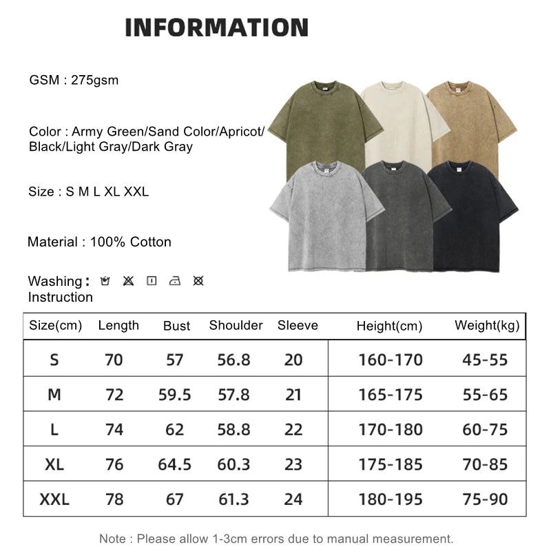 ZODF Neue Sommer Batik Gewaschen T-Shirts Für Männer Unisex Retro Lose High Street 275gsm Baumwolle T Shirt Marke Design HY0594