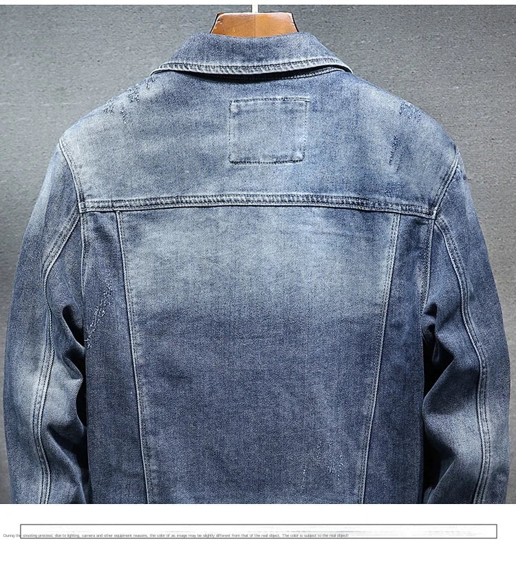 Frühling Herbst Neue Cowboy Luxus Strickjacke Denim Harajuku Mode Koreanischen Stil Kleidung Casual Cowboy Lose Mantel Motorrad Jacke