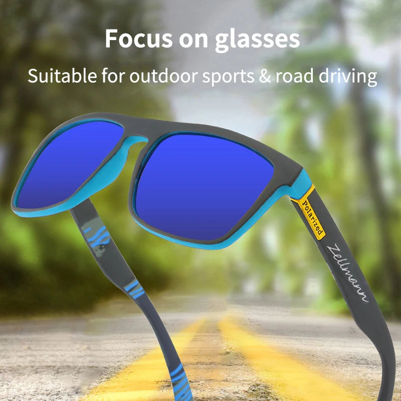 2023 New Fashion Polarized Sunglasses Color Changing Men Outdoor Sports Cycling Eyewear Road Mountain Bike Cycling Glasses