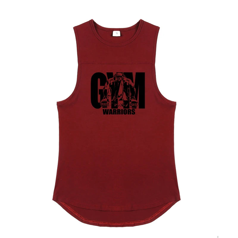 Herren Bodybuilding Sport ärmellose Tank Tops Sommer Baumwolle atmungsaktiv Casual T-Shirts Gym Fitness Workout Muskel lose Unterhemden