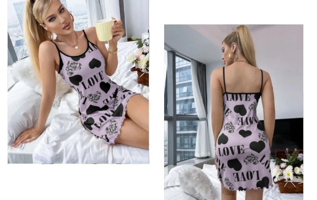 Damen-Pyjamas, sexy Kleid, Nachtkleid für Damen, Nachtwäsche, Damen-Hauskleidung, Schlaf-Shirts, Nachthemden, Sommer-Pyjama-Nachthemd
