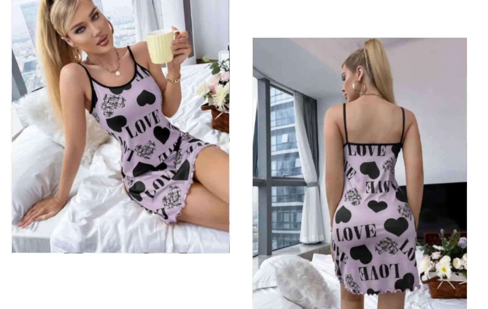 Damen-Pyjamas, sexy Kleid, Nachtkleid für Damen, Nachtwäsche, Damen-Hauskleidung, Schlaf-Shirts, Nachthemden, Sommer-Pyjama-Nachthemd