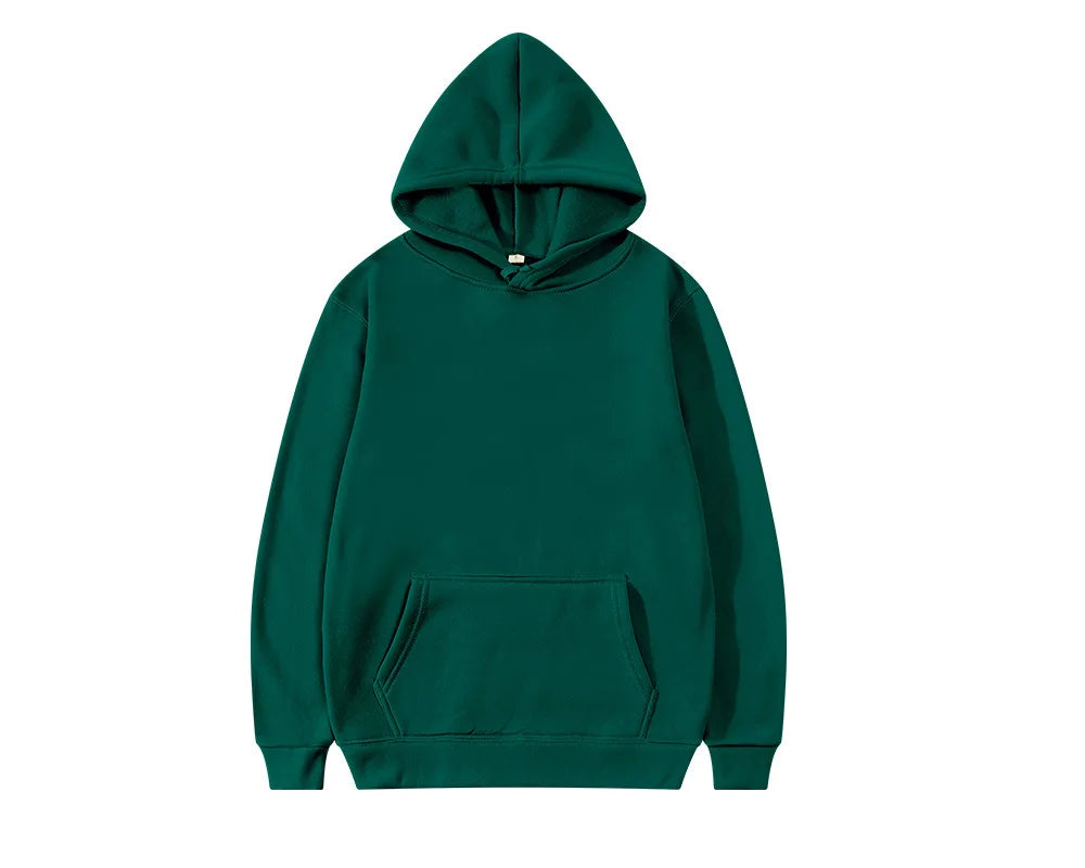 Herren Street Fashion Hoodie, lässiger Sweatshirt, einfarbiger Kapuzenpullover für Männer