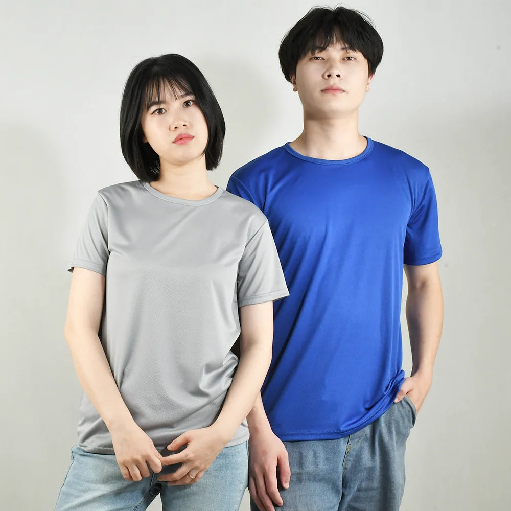 Mehrfarbiges, schnell trocknendes, kurzärmliges Sport-T-Shirt, Fitnessstudio-Trikots, Fitness-Shirts, Trainer-Lauf-T-Shirt, atmungsaktive Sportbekleidung für Herren