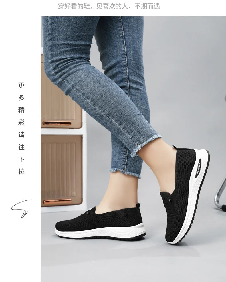 Sommer Damenschuhe Neue Mode Freizeitschuhe Atmungsaktive bequeme Sportschuhe Damenschuhe