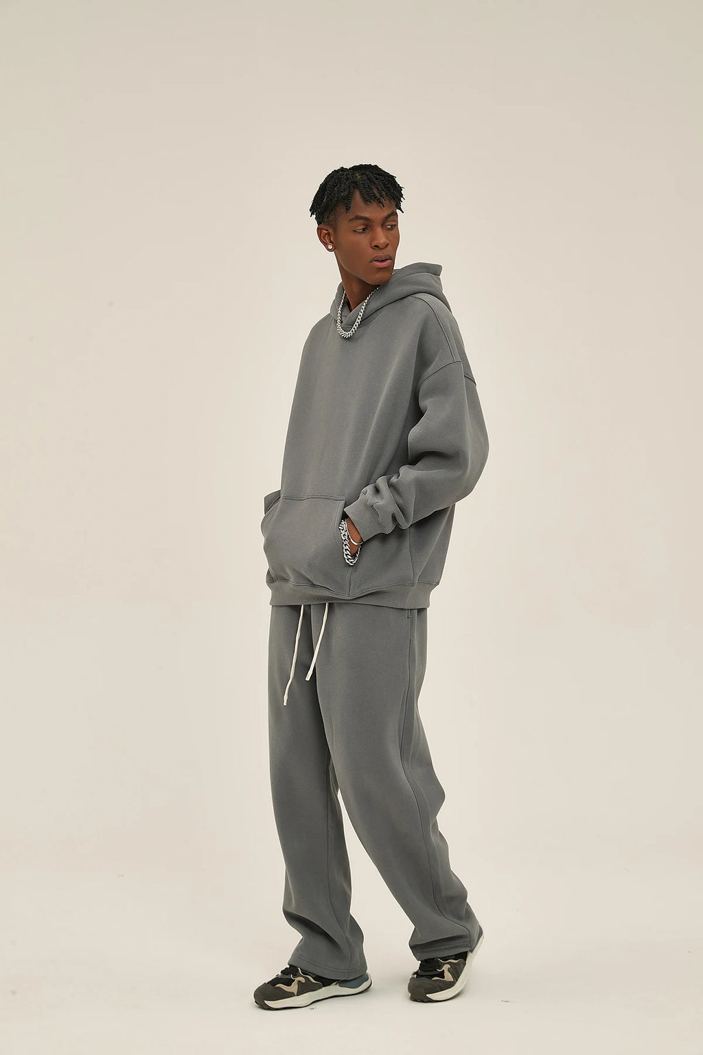 Loose fleece sweater
