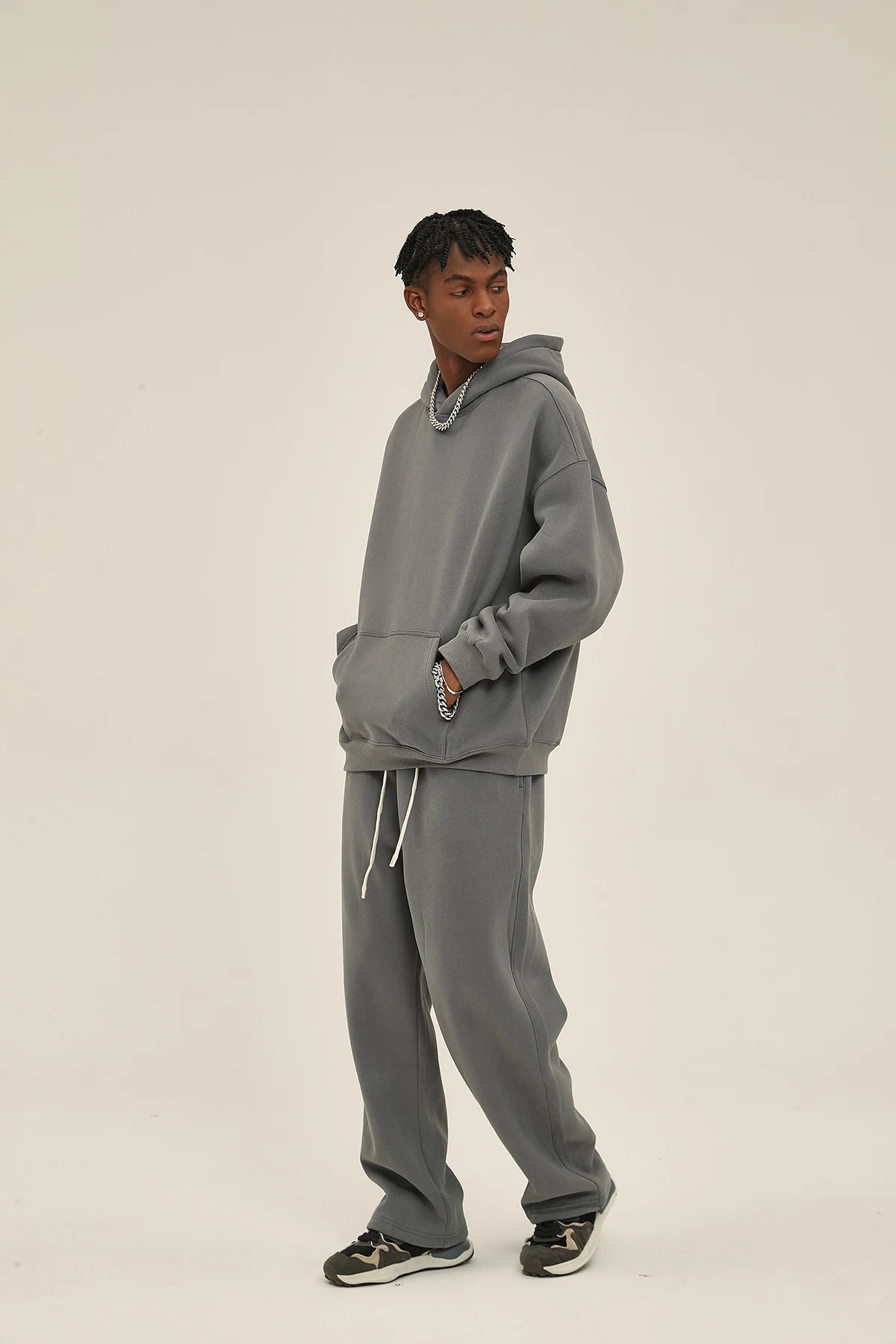 Loose fleece sweater