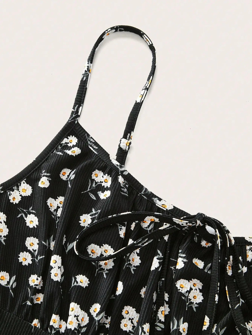 Neues, modisches, florales, elegantes, ärmelloses, dünnes Träger-Unterhemdkleid