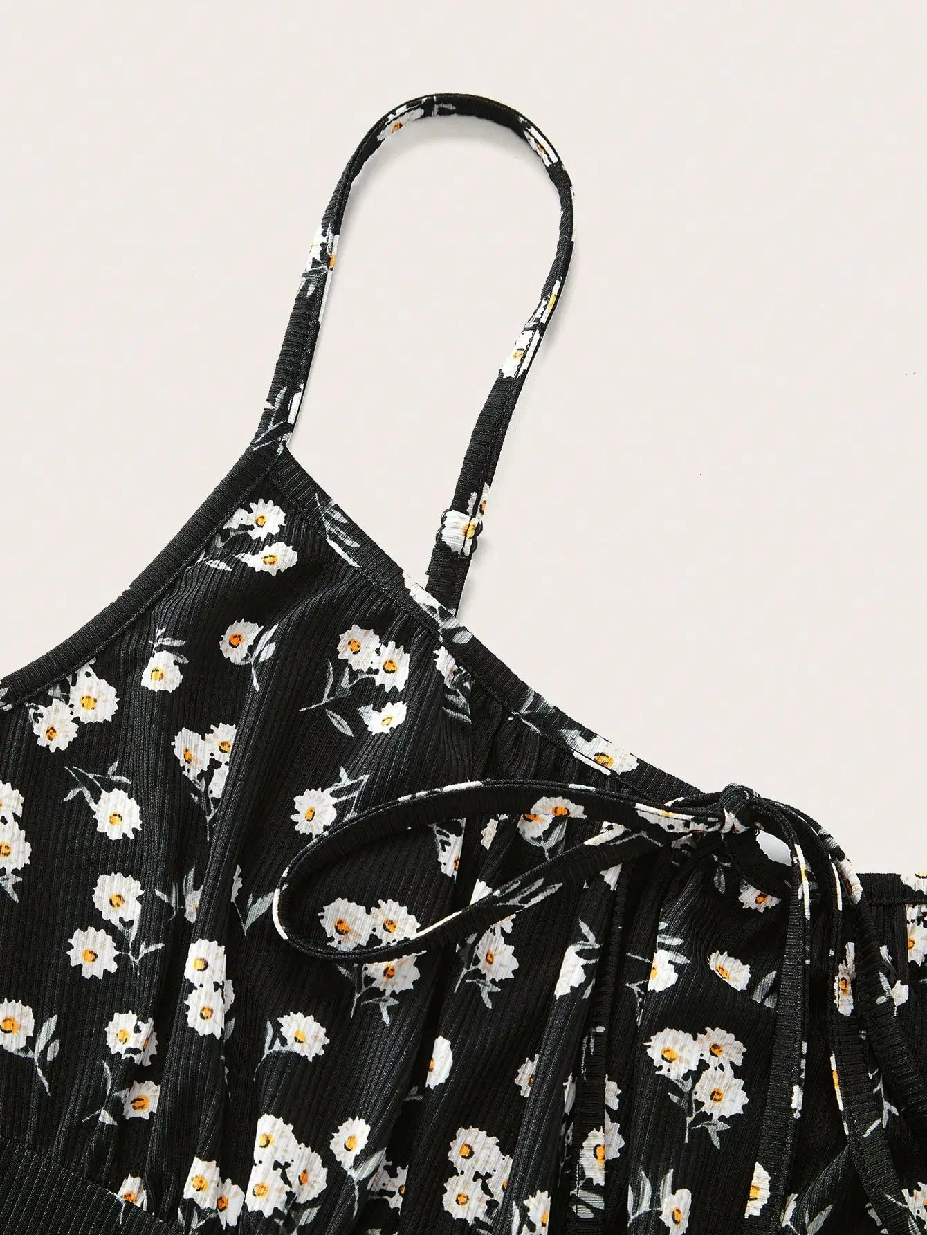Neues, modisches, florales, elegantes, ärmelloses, dünnes Träger-Unterhemdkleid