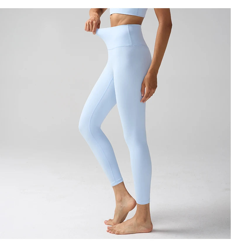 Hohe Taille Nacktgefühl Leggings Frauen Fitness Laufen Yoga Leggings Hosen Energie Gym Enge Leggings Lässige Workout Leggings
