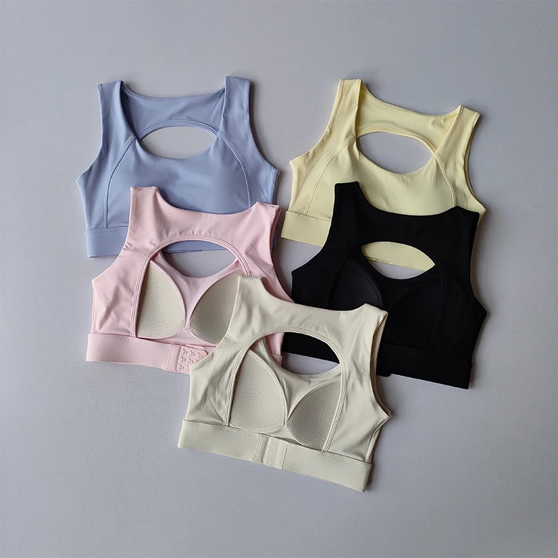 Beautiful Back Sports Underwear Shock-proof Running Anti-sagging Yoga Bra High-intensity Training Top Fitness Clothing Vest