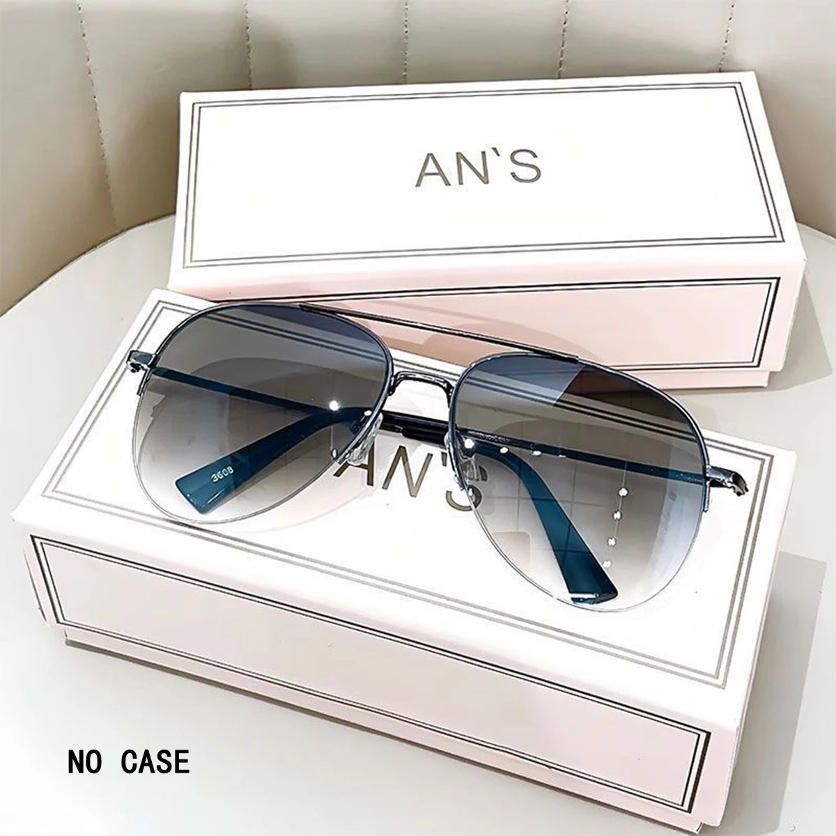 1pc Aviator Mode Große Gesicht Fahren Reiten Stilvolle Trendy Persönlichkeit Sonnenbrille Für Männer