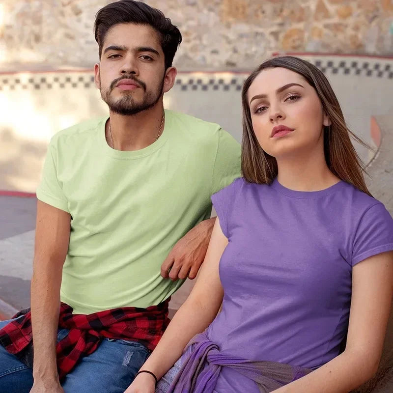 12 Farben übergroßes schweres T-Shirt für Herren, Sommer-Kurzarm-T-Shirt, 100 % Baumwolle, schlichtes Oberteil, lässige Herrenbekleidung