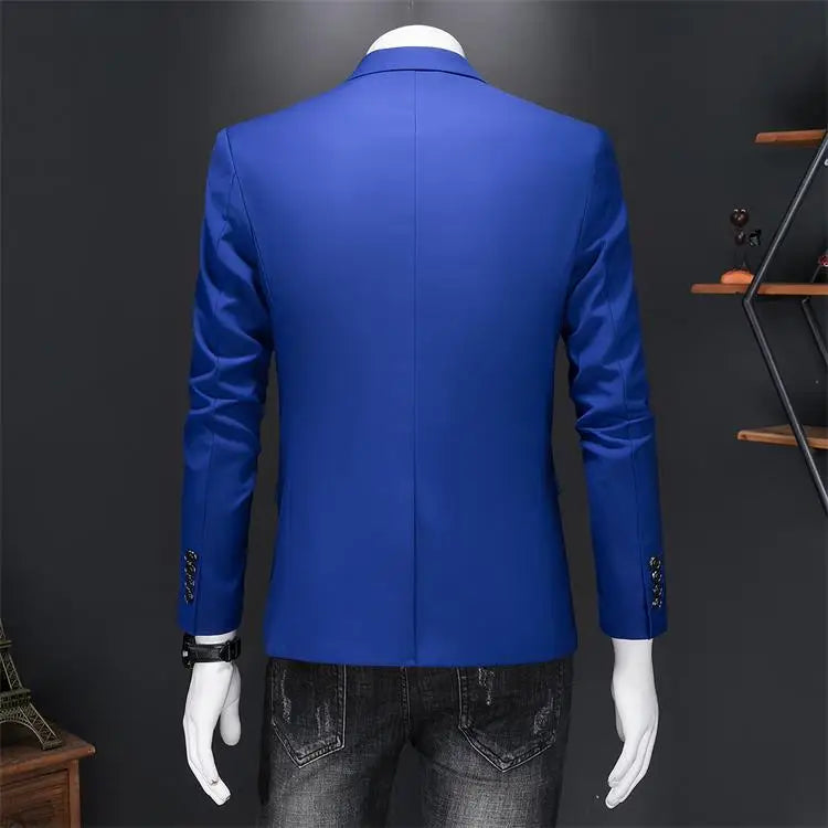 Boutique Mode Einfarbig High-end-Marke Casual Business herren Blazer Bräutigam Hochzeit Kleid Blazer für Männer Anzug Tops jacke Mantel