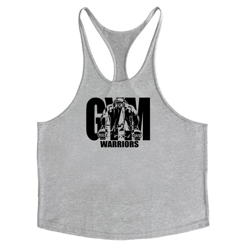 Gym Bodybuilding Tank Tops Mode Y-back Hosenträger Westen Baumwolle Atmungsaktive Ärmellose Unterhemden Herren Fitness Muscle Sport Hemd