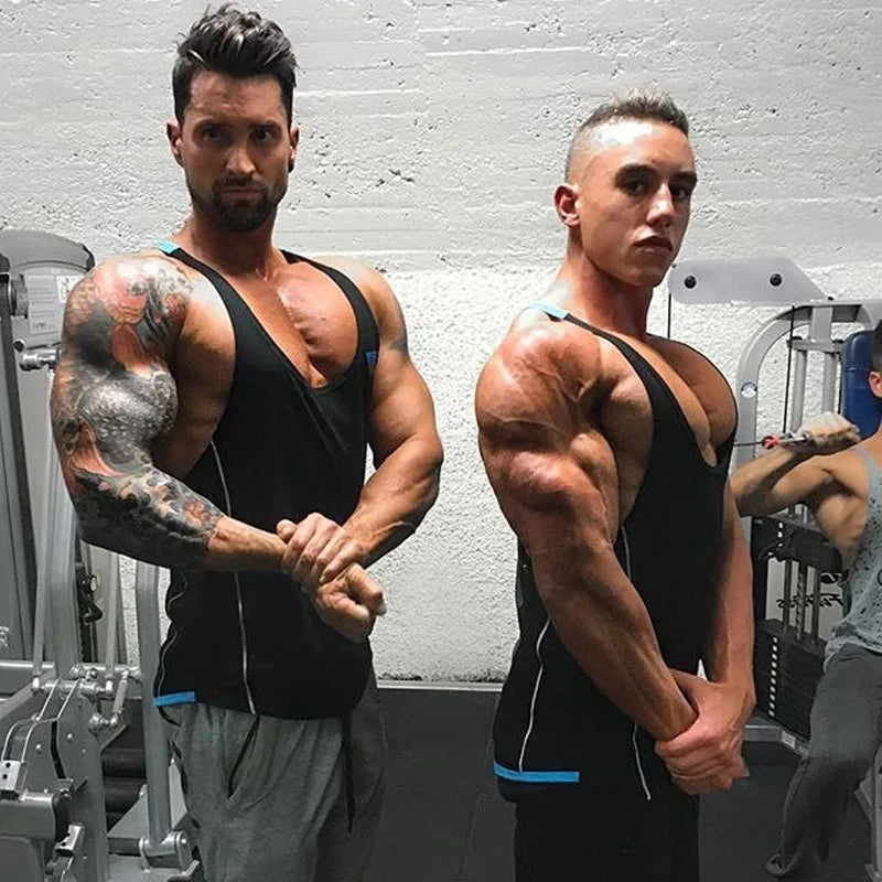 Herren-Bodybuilding-Tanktop, Fitnessstudios, Fitness, ärmelloses Hemd, 2025, neue männliche Baumwollkleidung, modisches Singlet-Weste, Unterhemd für Herren
