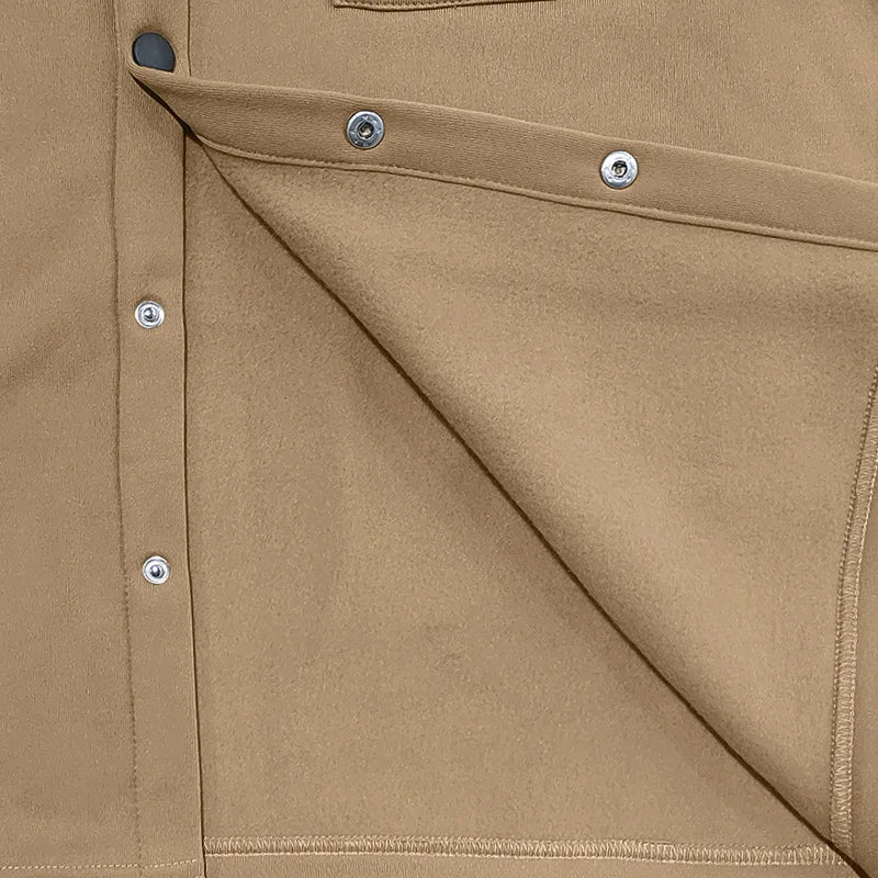 Winter European and American cross-border casual men's clothing fleece lapel European and American single-breasted slim jacket