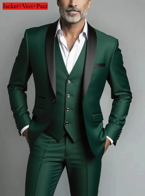 Männer Formale Slim Fit Smoking Prom Anzug Männlichen Bräutigam Hochzeit Blazer Hohe Qualität Trauzeuge Luxus Kleid Business Bankett Party Anzug