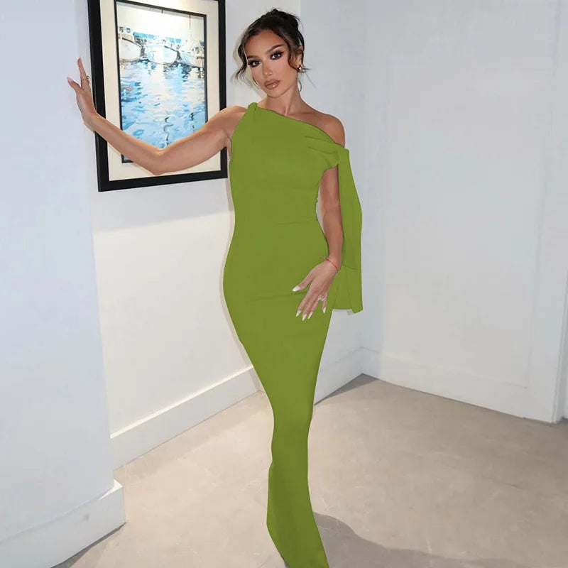 Neue Frauen Fashion Solid Oansatz Ärmellose Patchwork Sexy Bodycon Maxi Prom Kleid Sommer Frauen Kleidung Party Festival Club Y2K