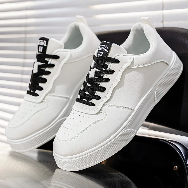 1 Paar Sportliche Freizeitschuhe zum Skateboarden, bequem und modisch, mit einem eng anliegenden Obermaterial, das sich dem Fuß anpasst und rutschfest ist.