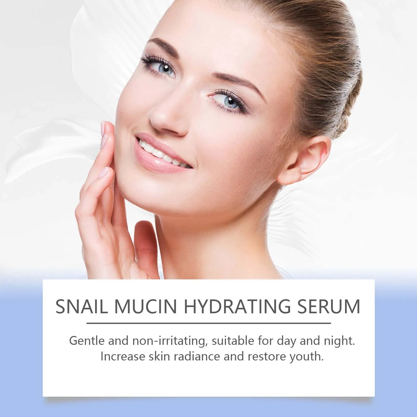 Snail Mucin Moisturizing Essence Tiefenpflege Straffende Haut verbessert effektiv Stumpfheit, feuchtigkeitsspendende, weichmachende Pflegeessenz