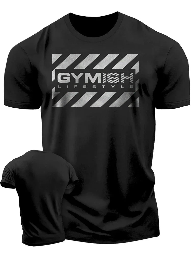 3D-gedrucktes Workout-Herren-T-Shirt für umfassende Übungen, lustiges Fitnessstudio-T-Shirt, kurzärmeliges Muscle Man Tough Guy-T-Shirt für Herren