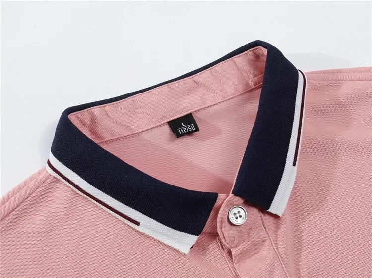 2026 Sommer Neu Herren Polohemd mit Revers, Anti-Pilling, bedruckt, Kurzarm, Freizeit, Business, Modisch, Slim Fit Polohemd für Herren