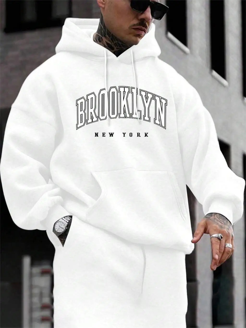 Brooklyn New York Druck Männer Hoody Oansatz Alle Spiel Lose Bequeme Sweatshirt Mode Fleece Grundlegende Hoodie Herbst Kleidung