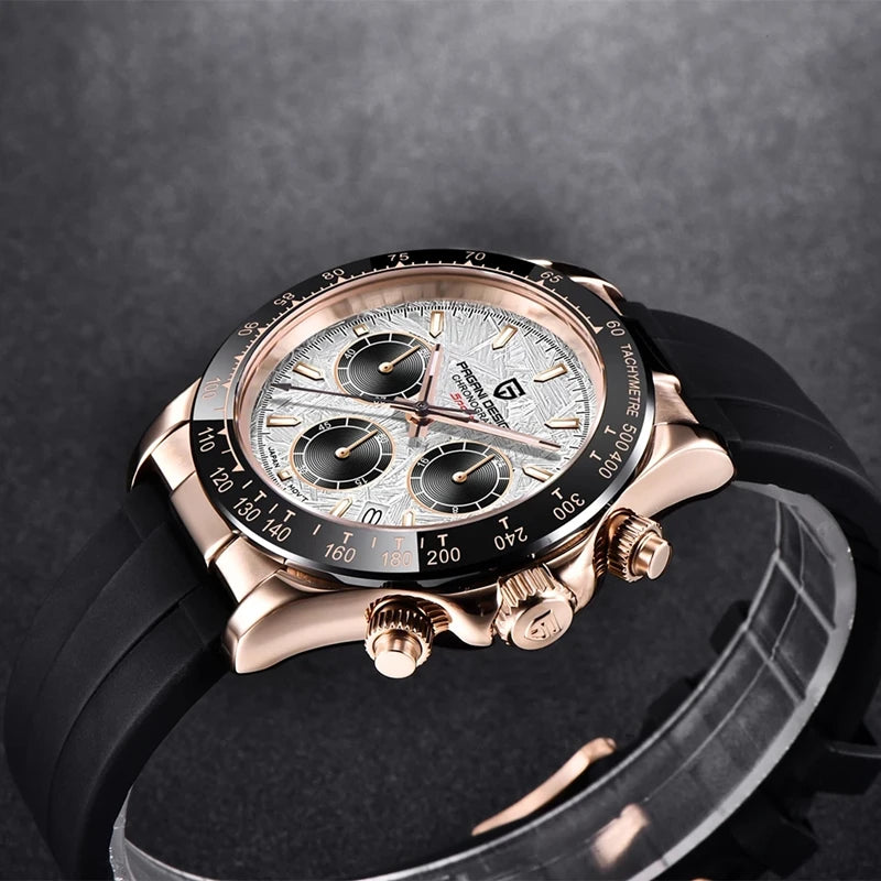 40mm Neue V2 PAGANI DESIGN männer Quarz Uhren Sapphire Retro Chronograph Edelstahl Wasserdichte Uhr Männer Relogio Masculino