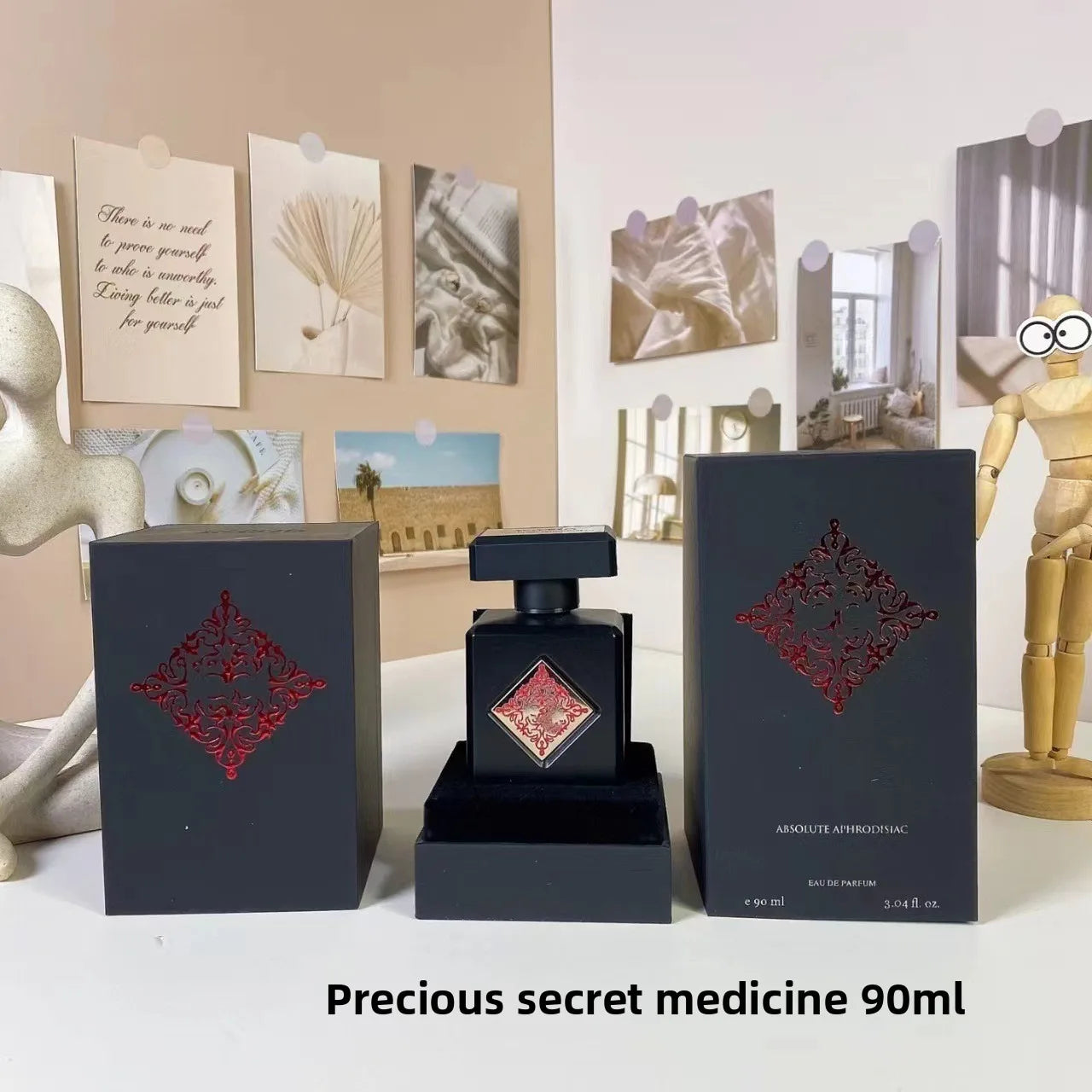 90 ml Parfüm Oud Vanilla Moschus Rose für elegante, reiche Unisex, langanhaltender orientalischer holziger Duft, täglicher Duft, Nischenparfums