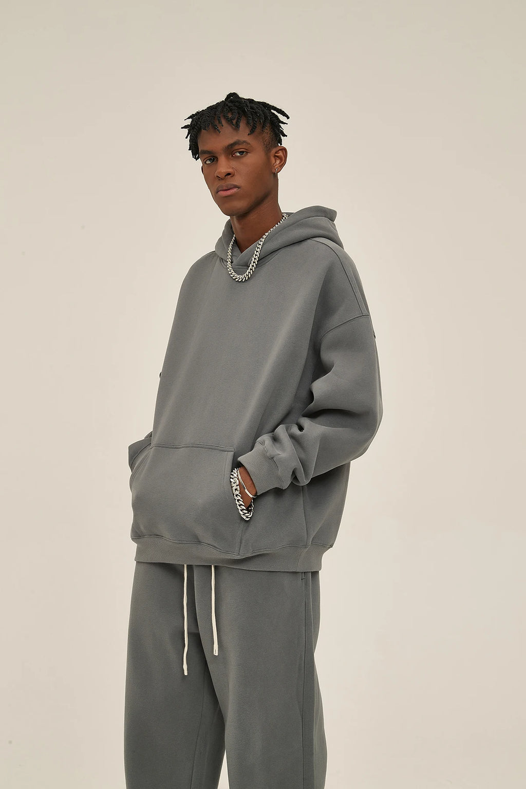 Loose fleece sweater