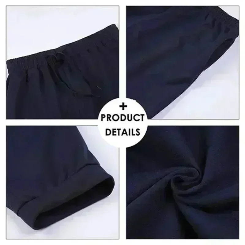 2026 Herren Loose-Fit Multifunktionale Fitnesshose mit Kordelzug - Bedrucktes Muster - Lässige Sport-Hose in Unifarben für Männer