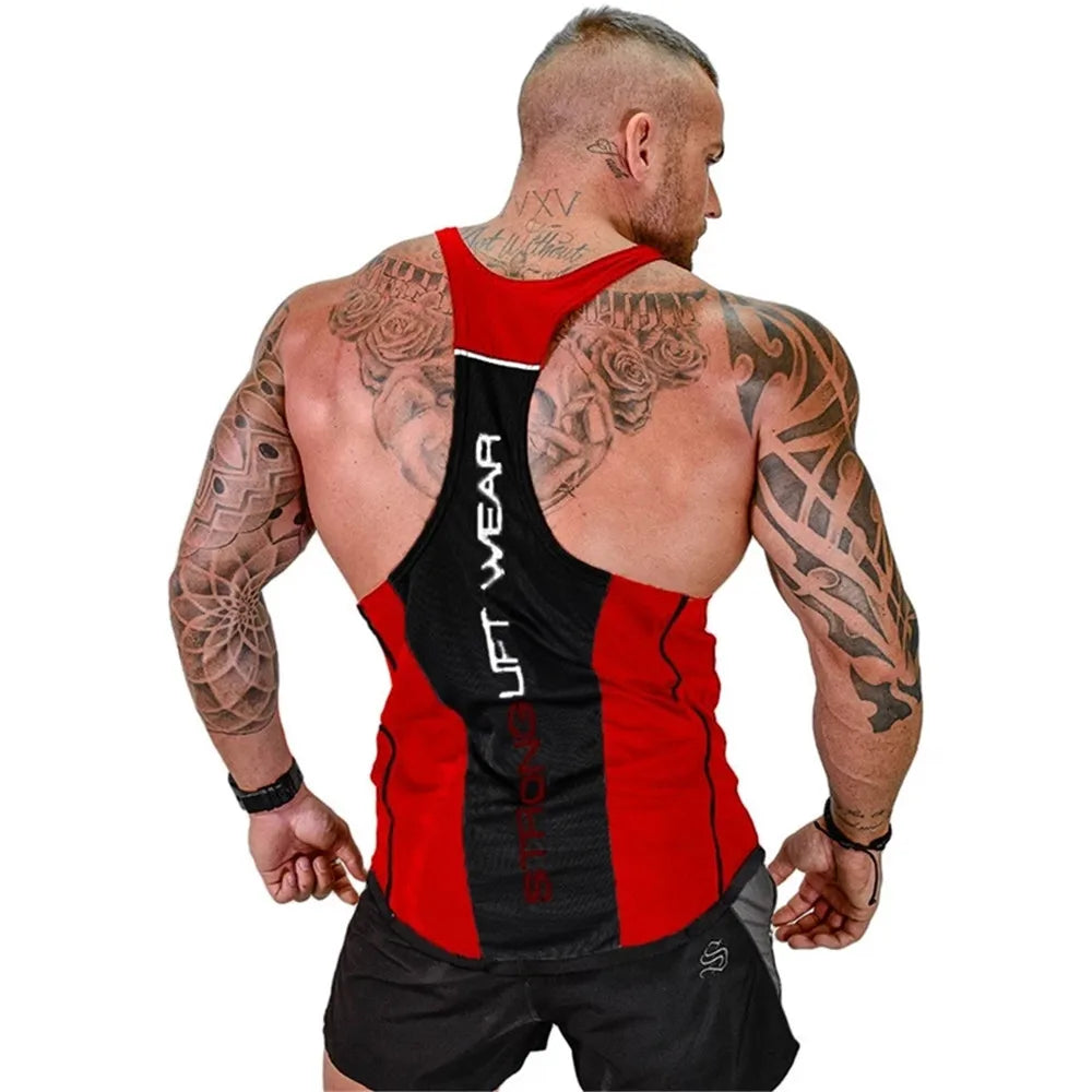 Herren-Bodybuilding-Tanktop, Fitnessstudios, Fitness, ärmelloses Hemd, 2025, neue männliche Baumwollkleidung, modisches Singlet-Weste, Unterhemd für Herren