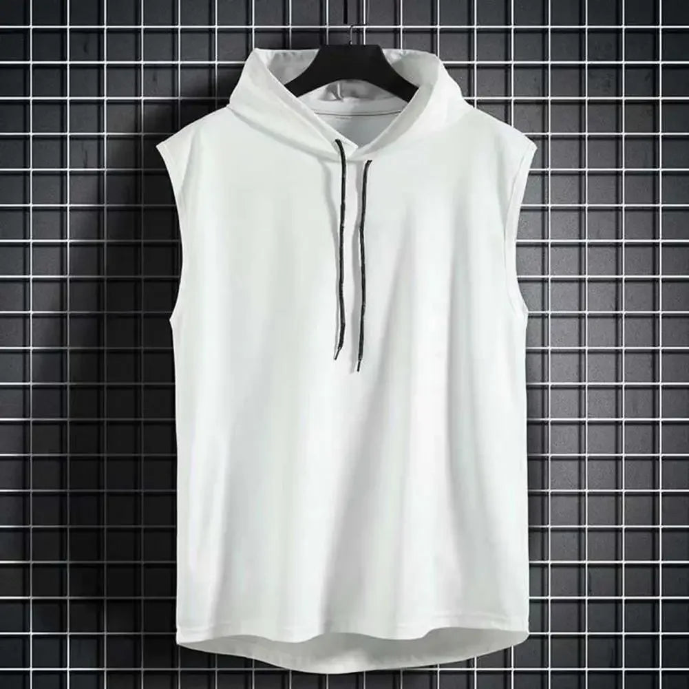 2026 Sommer Herrenmode Ärmelloses Kapuzen-T-Shirt Herren Ärmelloses Kapuzen-Sweatshirt Schnelltrocknende Herren-Sportweste