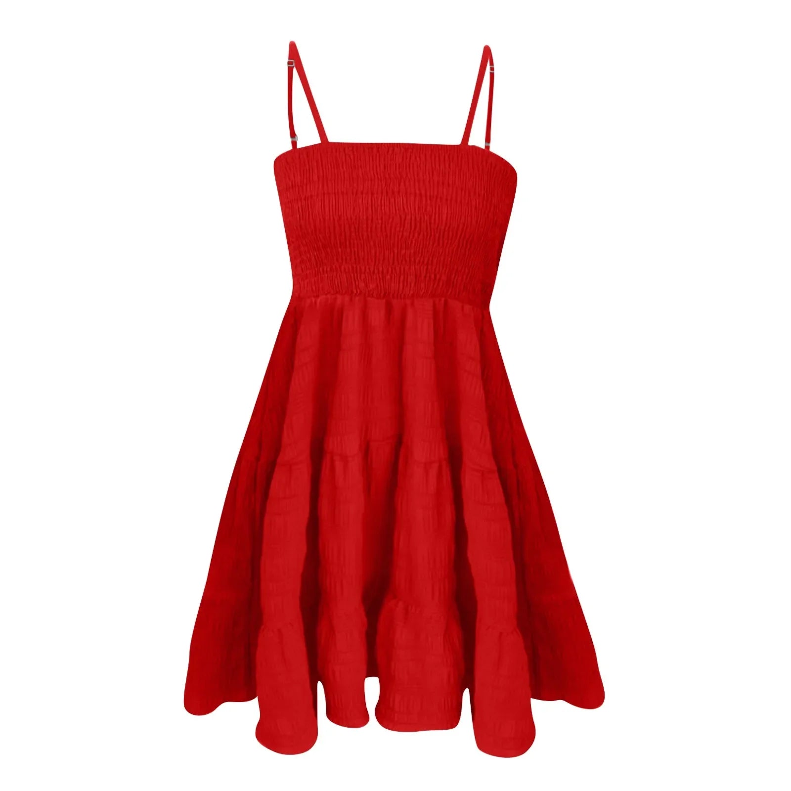 Bohemian Strand Sommerkleid Frauen Sexy Ärmellose Backless Große Schaukel Mini Kleid Solide Spaghetti Strap Rüschen Kleid Sommer Vestidos