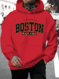 Herbst/Winter Boston Hoodie Design Herren Street Style Sportswear Herbst Casual Hoodie Mode Rundhals Hoodie