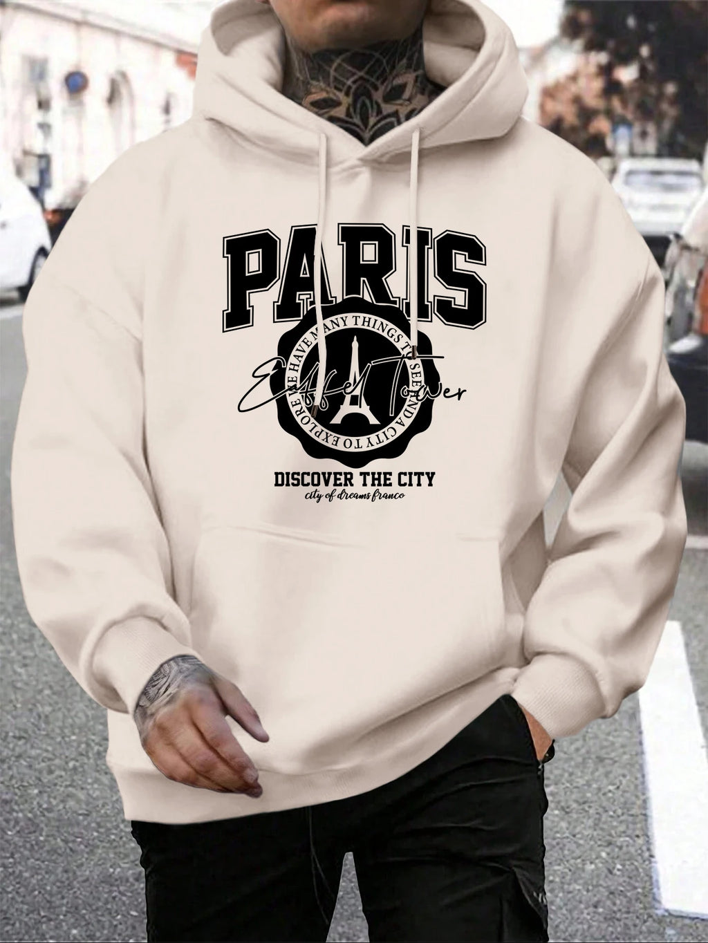 Whiskey Castle Print Herren Hoodies Mode Pelz-Liner Hoodie Warme Fleece S-Xxl Hoody Mann Herbst Hohe Qualität kleidung