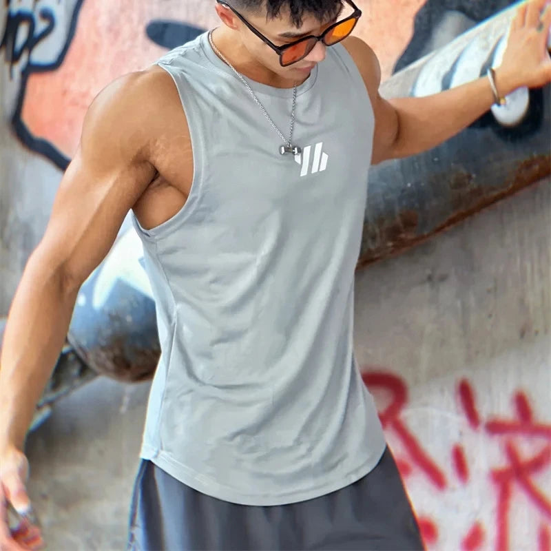 2024 neueste Sommer Gym Weste hochwertige Mesh Shirt ärmellose T-Shirts Männer Tanktops Basketball Laufen Fitness Sport Weste Männer